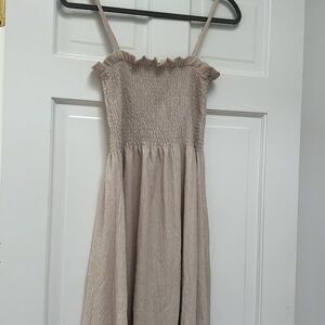 H&M sundress beige size small worn once